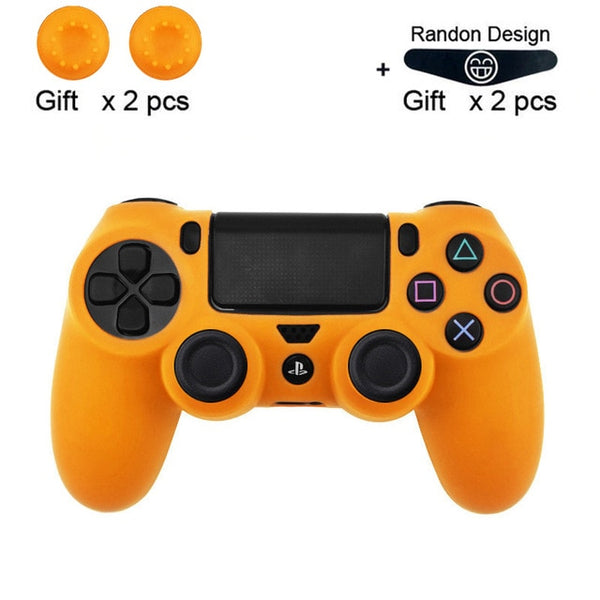 Data Frog Soft Silicone Gel Rubber Case Cover For SONY Playstation 4 PS4 Controller Protection Case For PS4 Pro Slim Gamepad