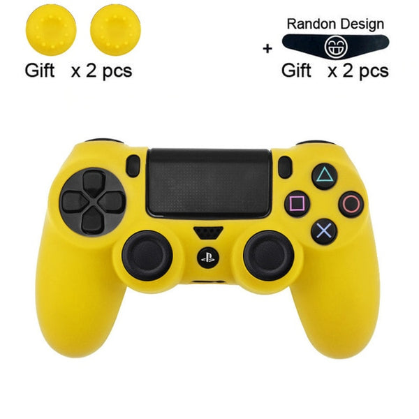 Data Frog Soft Silicone Gel Rubber Case Cover For SONY Playstation 4 PS4 Controller Protection Case For PS4 Pro Slim Gamepad