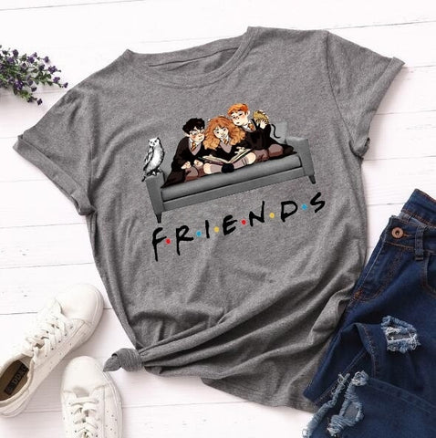 Friends Tv Show Femme Shirts Graphic Women T Shirt Harajuku Summer 90s Tshirt Streetwear Womens Tops Tees T-shirt Short Sleeve