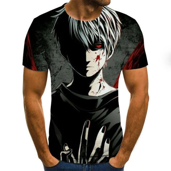 2020 Mens horror T shirts Fashion New Summer Men's Short Sleeve T-shirt Casual 3D Zombie Print Rock Tshirt For Man Full Printed