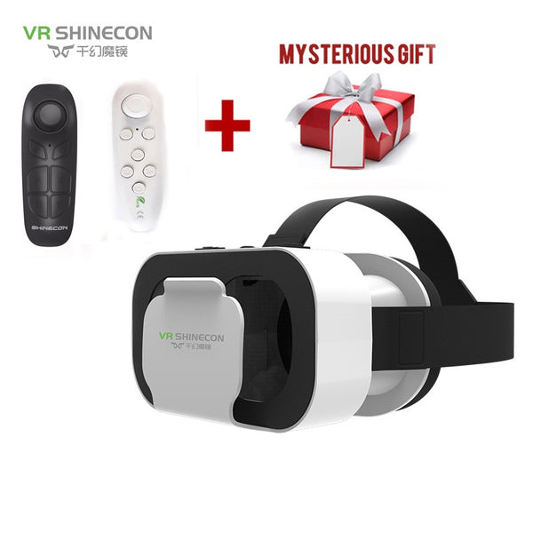 VR SHINECON BOX 5 Mini VR Glasses 3D Glasses Virtual Reality Glasses VR Headset For Google cardboard Smartp