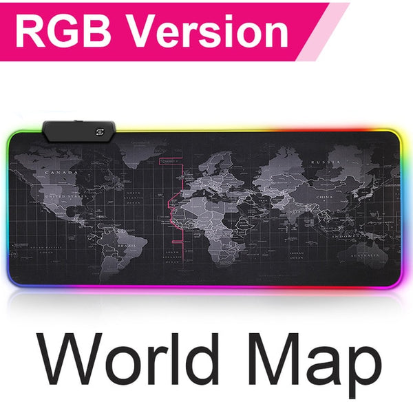 Gaming Mouse Pad RGB Mouse Pad Gamer Computer Mousepad RGB Backlit Mause Pad Large Mousepad XXL For Desk Keyboard LED Mice Mat