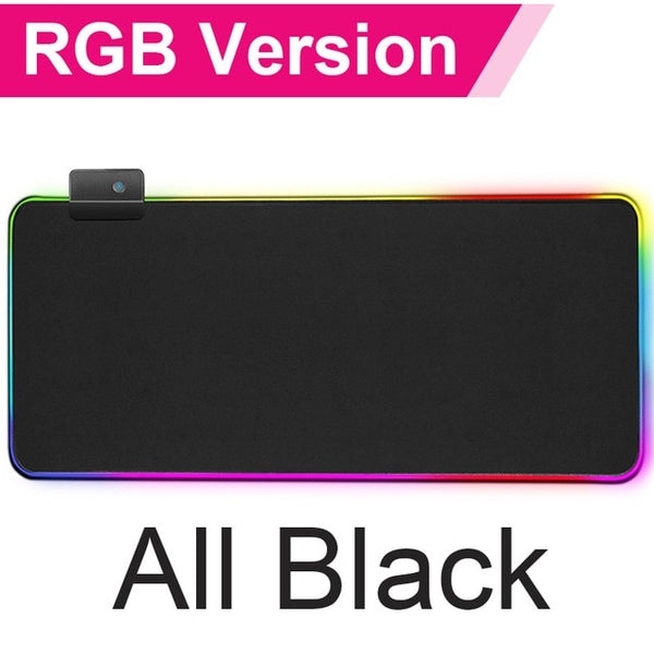 Gaming Mouse Pad RGB Mouse Pad Gamer Computer Mousepad RGB Backlit Mause Pad Large Mousepad XXL For Desk Keyboard LED Mice Mat