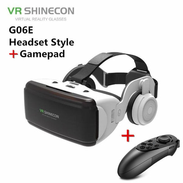 Original VR Virtual Reality 3D Glasses Box Stereo VR Google Cardboard Headset Helmet for IOS Android Smartphone,Bluetooth Rocker