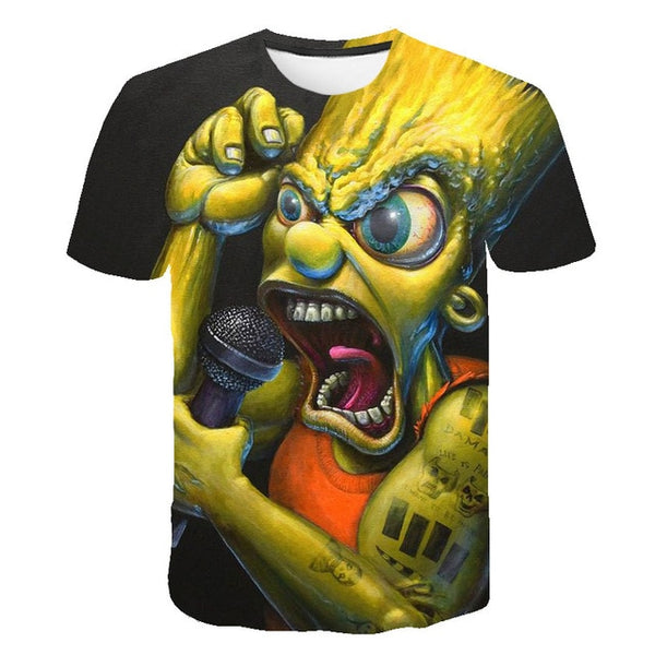 2020 Summer Men's T-shirt 3D Printed Simpson Tshirt Casual Tops Fashion Men t shirt Funny Streetwear Hip-hop Short Sleeve