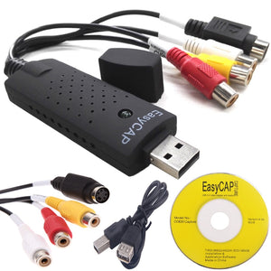 EasyCAP USB Video Capture Card Adapter TV DVD VHS Captura de v deo Card Audio AV for Computer/CCTV Camera USB 2.0 EasyCAP