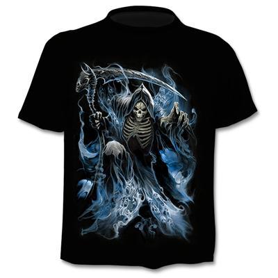 2020 New Fake Jacket Print T-Shirt Skull 3d T-Shirt Summer Trendy Short Sleeve T-Shirt Top Men/Female Short Sleeve Top