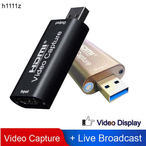 H1111Z 4K Video Capture Card USB3.0 2.0 HDMI Video Grabber Record Box for PS4 Game DVD Camcorder Camera Recording Live Streaming