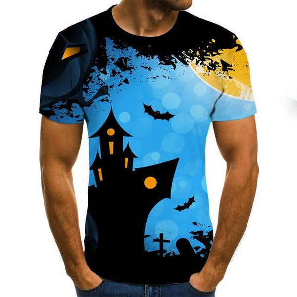 Men clothes 2020 New Mens Summer Skull Print Men Short Sleeve T-shirt 3D print t Shirt Casual Breathable funny t shirts