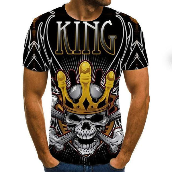 Men clothes 2020 New Mens Summer Skull Print Men Short Sleeve T-shirt 3D print t Shirt Casual Breathable funny t shirts