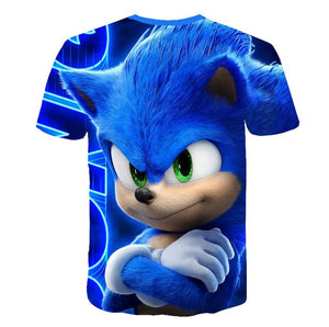 2020 Summer T-shirt Sonic the Hedgehog Casual T shirts Cartoon Baby 3D Boys t shirt  Fashion Breathable Kids Clothes shirts