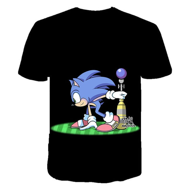 2020 Summer T-shirt Sonic the Hedgehog Casual T shirts Cartoon Baby 3D Boys t shirt  Fashion Breathable Kids Clothes shirts