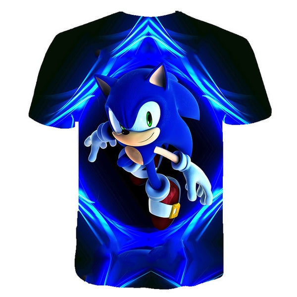 2020 Summer T-shirt Sonic the Hedgehog Casual T shirts Cartoon Baby 3D Boys t shirt  Fashion Breathable Kids Clothes shirts