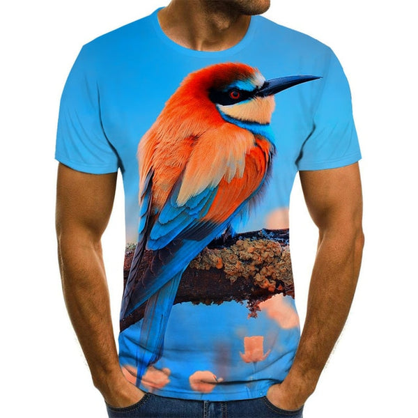 Summer 2020 new 3D printed T-shirt animal print men's T-shirt print casual T-shirt O-neck hip hop short sleeve size 110-6XL