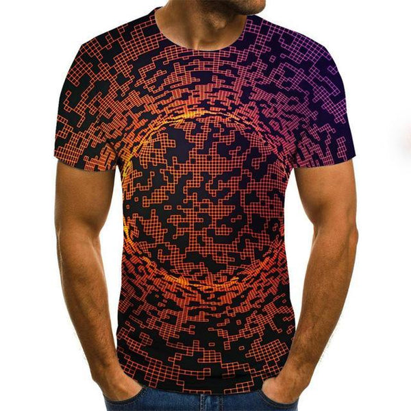Summer Three-dimensional 3D vortex T-shirt Men Women Fashion 3D T Shirt Short Sleeve Harajuku Hip Hop Cute Tshirt