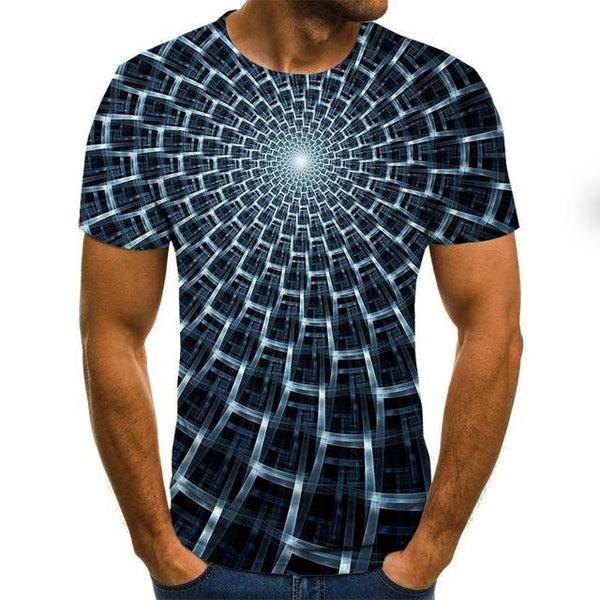 Summer Three-dimensional 3D vortex T-shirt Men Women Fashion 3D T Shirt Short Sleeve Harajuku Hip Hop Cute Tshirt