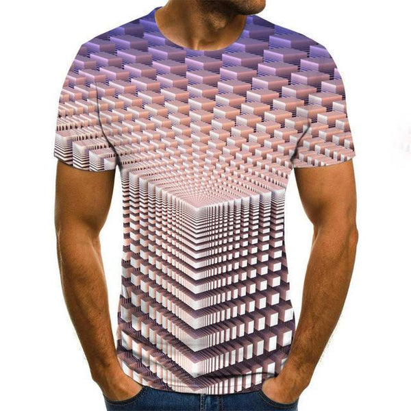 Summer Three-dimensional 3D vortex T-shirt Men Women Fashion 3D T Shirt Short Sleeve Harajuku Hip Hop Cute Tshirt
