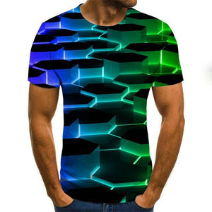 Summer Three-dimensional 3D vortex T-shirt Men Women Fashion 3D T Shirt Short Sleeve Harajuku Hip Hop Cute Tshirt