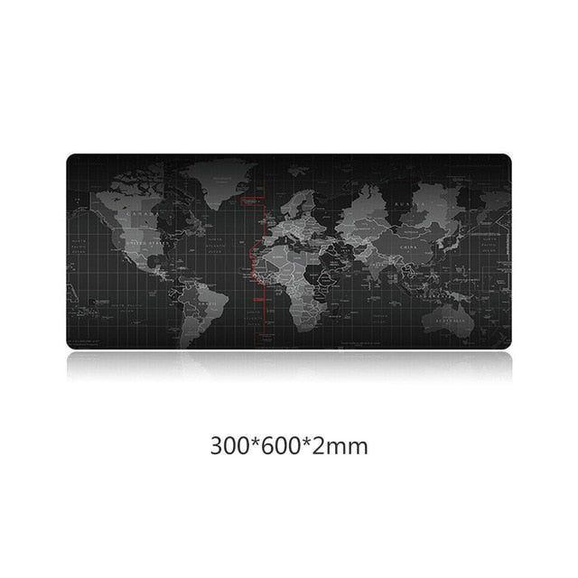 Gaming Mouse Pad Large Mouse Pad Big Mouse Mat Computer Mousepad Carved World Map Mause Pad Desktop Keyboard Mat Cushion XXL XL
