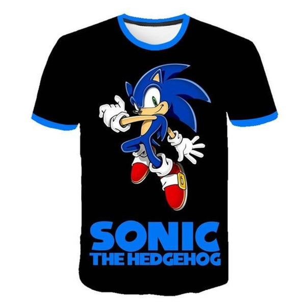 Boys Cartoon Sonic T Shirt hedgehog sonic t-shirt 3D Printed Tops Boys Streetwear Clothes for Teenager Children Tops 2020 Summer