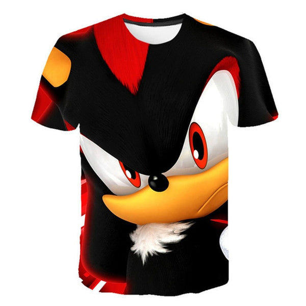 Boys Cartoon Sonic T Shirt hedgehog sonic t-shirt 3D Printed Tops Boys Streetwear Clothes for Teenager Children Tops 2020 Summer