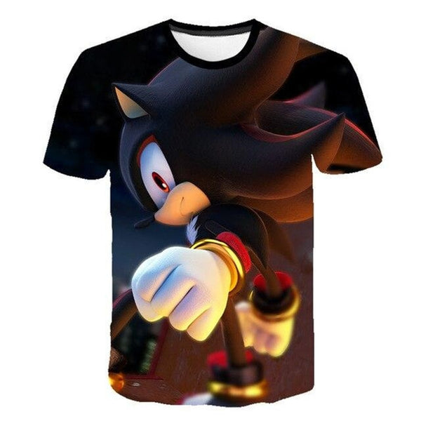 Boys Cartoon Sonic T Shirt hedgehog sonic t-shirt 3D Printed Tops Boys Streetwear Clothes for Teenager Children Tops 2020 Summer