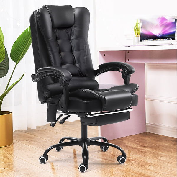 Computer Office Chair Gaming Home Leather Executive Swivel Gamer Chair Lifting Rotatable Armchair Footrest Adjustable Desk Chair