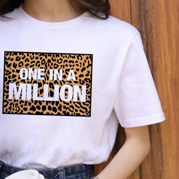 ZOGANKIN Summer Fashion Shirt Lips Leopard Graphic T Shirt Women Tops Base O-neckBlack Tees Kiss Leopard Lip Funny Girls Tshirt