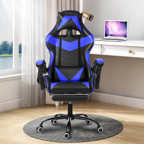 Office Computer Chair WCG Gaming Chair Reclining Leather Desk Chair Internet Cafe Gamer Chair Pink Household Armchair Footrest