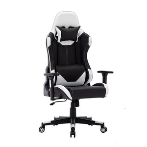 Racing Style Gaming Chair PU Leather High Back Office Chair Ergonomic Design with Adjustable Armrest and Lumbar Support