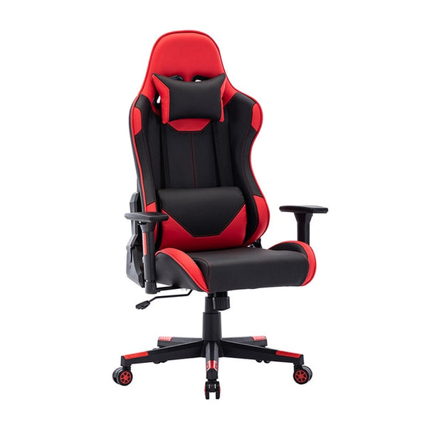 Racing Style Gaming Chair PU Leather High Back Office Chair Ergonomic Design with Adjustable Armrest and Lumbar Support