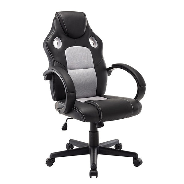 Office Chair PU Leather Desk Gaming Chair, Ergonomically Adjustable Racing Chair, Tasks Swivel Executive Computer Chair