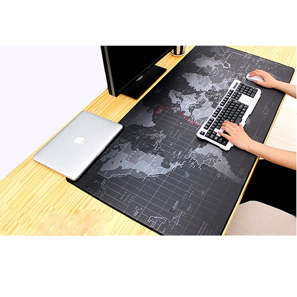 Gaming Mouse Pad Large Mouse Pad Big Mouse Mat Computer Mousepad Carved World Map Mause Pad Desktop Keyboard Mat Cushion XXL XL