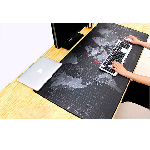 Gaming Mouse Pad Large Mouse Pad Big Mouse Mat Computer Mousepad Carved World Map Mause Pad Desktop Keyboard Mat Cushion XXL XL