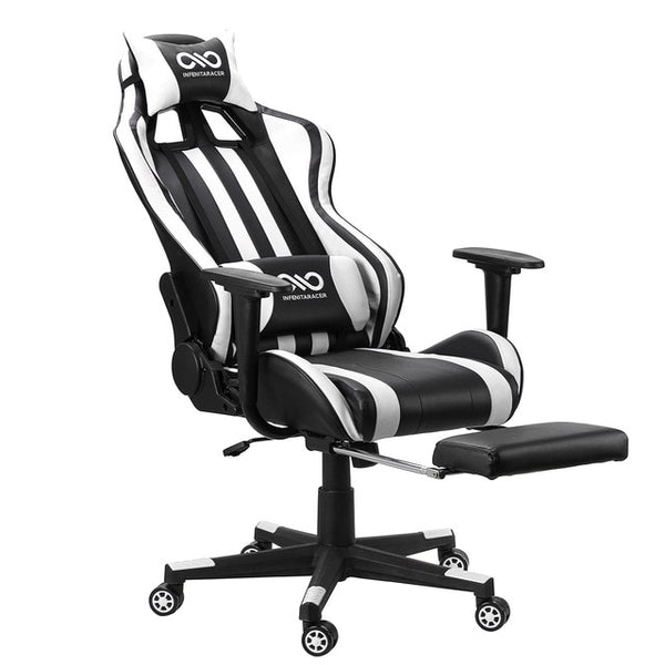 Computer Office Chair Gaming Home Leather Executive Swivel Gamer Chair Lifting Rotatable Armchair Footrest Adjustable Desk Chair