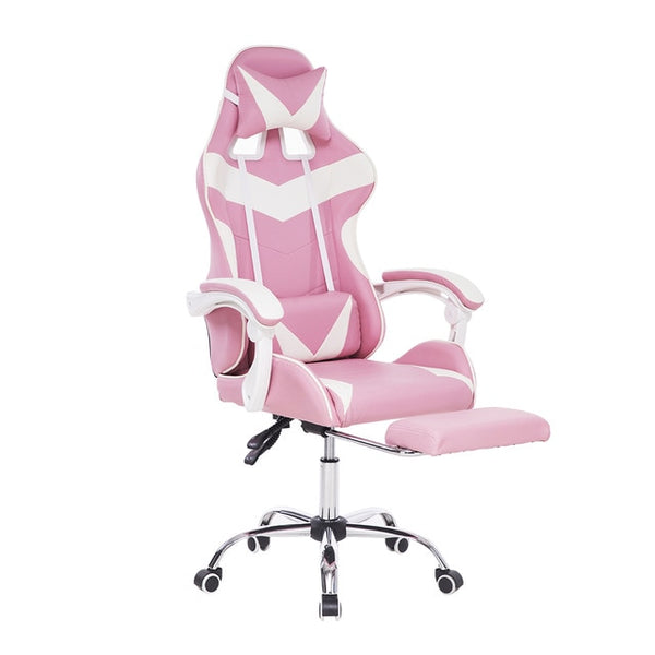 Computer Office Chair Gaming Home Leather Executive Swivel Gamer Chair Lifting Rotatable Armchair Footrest Adjustable Desk Chair