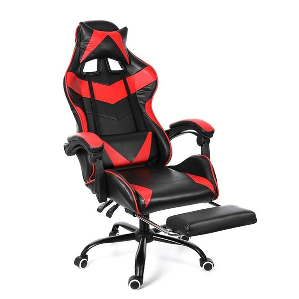 Computer Office Chair Gaming Home Leather Executive Swivel Gamer Chair Lifting Rotatable Armchair Footrest Adjustable Desk Chair