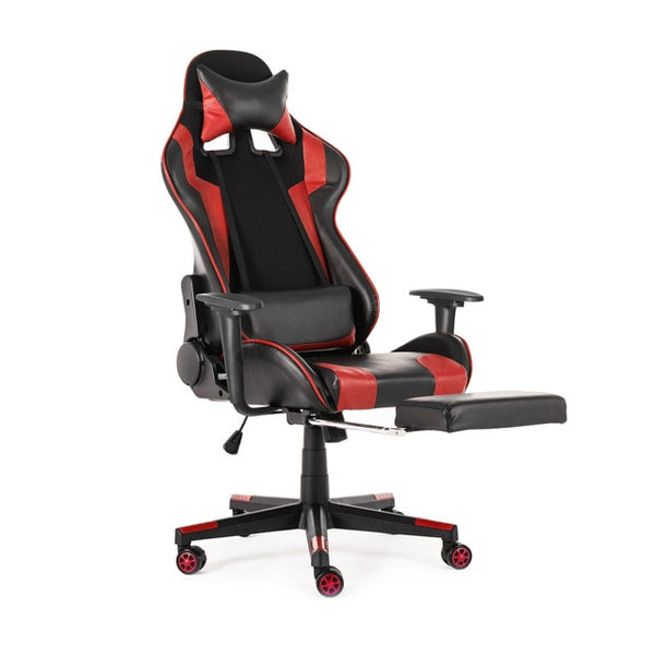 Computer Office Chair Gaming Home Leather Executive Swivel Gamer Chair Lifting Rotatable Armchair Footrest Adjustable Desk Chair