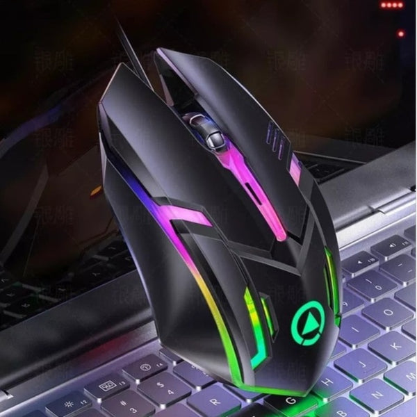 USB luminous G6 wired gaming mouse desktop laptop universal mouse mixed color keyboard accessories Bluetooth interface