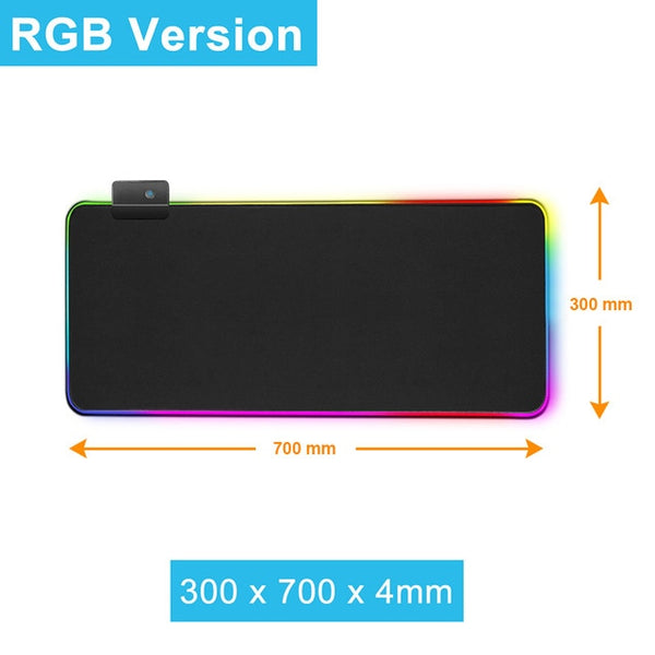 RGB Gaming Mouse Pad Large Mouse Pad Gamer XXL Led Computer Mousepad Big Mouse Mat with Backlight Carpet For keyboard Desk Mat