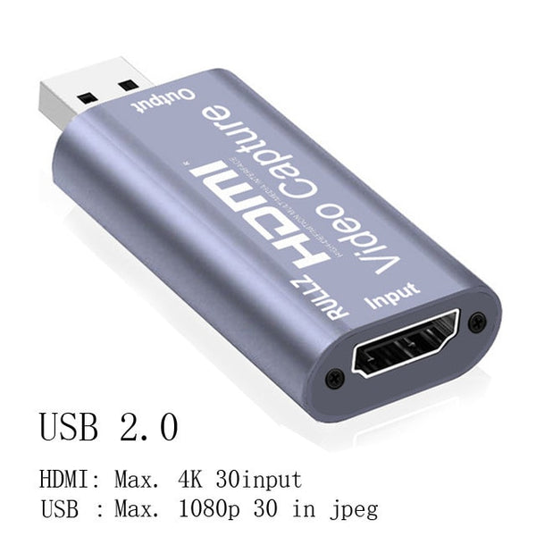 HD 1080P 4K HDMI Video Capture Card HDMI To USB 2.0 3.0 Video Capture Board Game Record Live Streaming Broadcast TV Local Loop