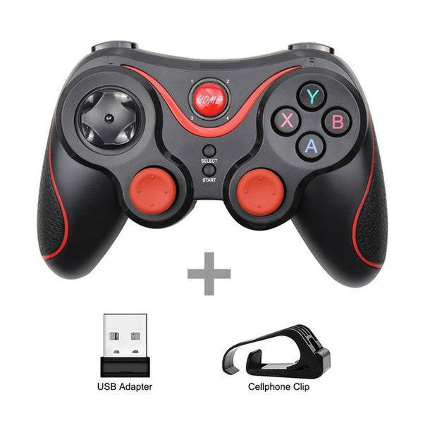 Terios T3 X3 Wireless Joystick Gamepad PC Game Controller Support Bluetooth BT3.0 Joystick For Mobile Phone Tablet TV Box Holder