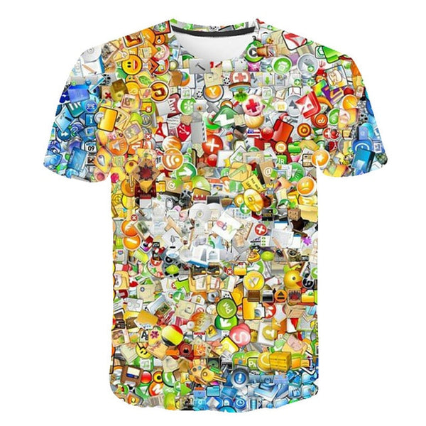 2020 New 3D Lion T-shirt Men's Animal T-shirt Cool 3D Style Pattern 3DT Shirt Summer Trend Short Sleeve