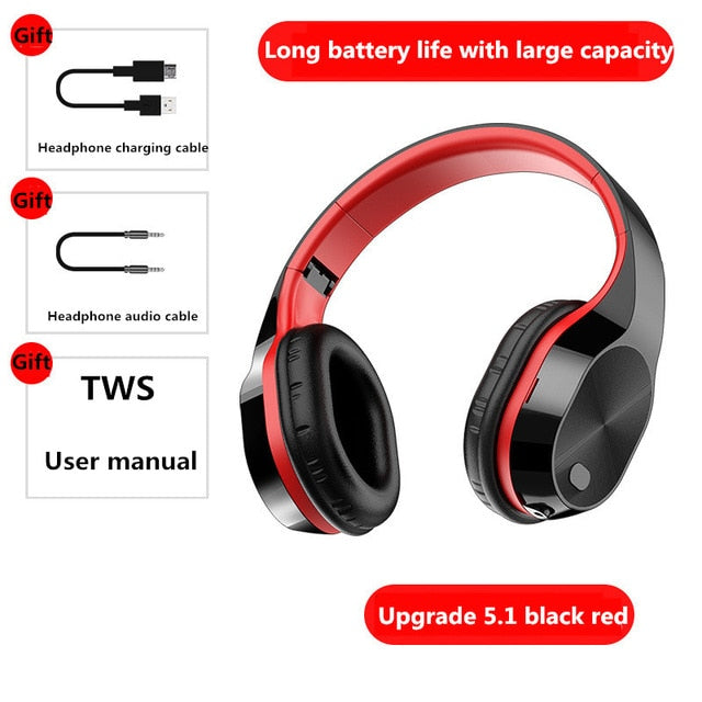 Head Set Headphones Bluetooth Tws 5.1 Audifonos Wirless Earphones 9D Gaming Microphone Noise Canceling Auriculares Wired Headset