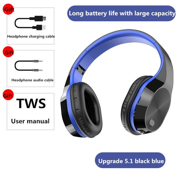 Head Set Headphones Bluetooth Tws 5.1 Audifonos Wirless Earphones 9D Gaming Microphone Noise Canceling Auriculares Wired Headset